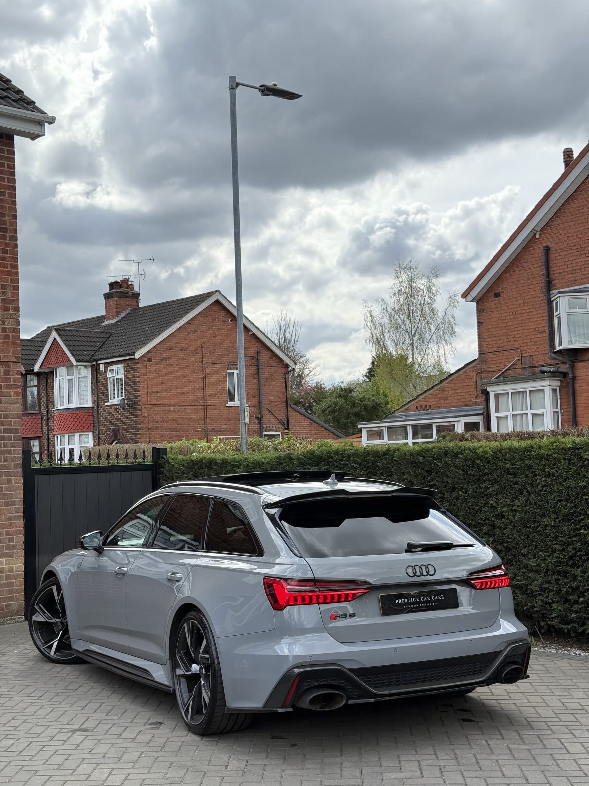 Audi RS6 rear three-quarter after premium exterior detail